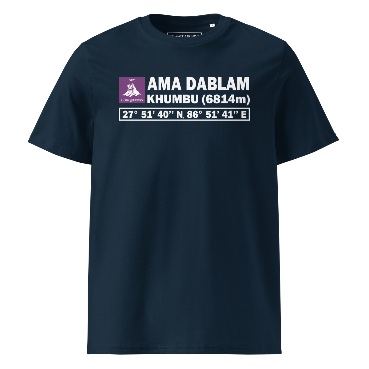 Ama Dablam - camiseta French Navy, vista frontal