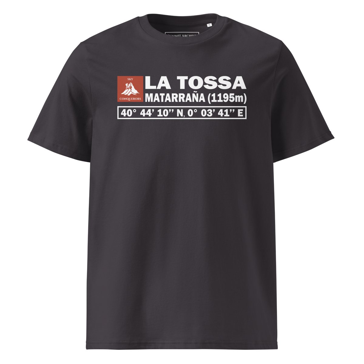La Tossa - camiseta Anthracite, vista frontal
