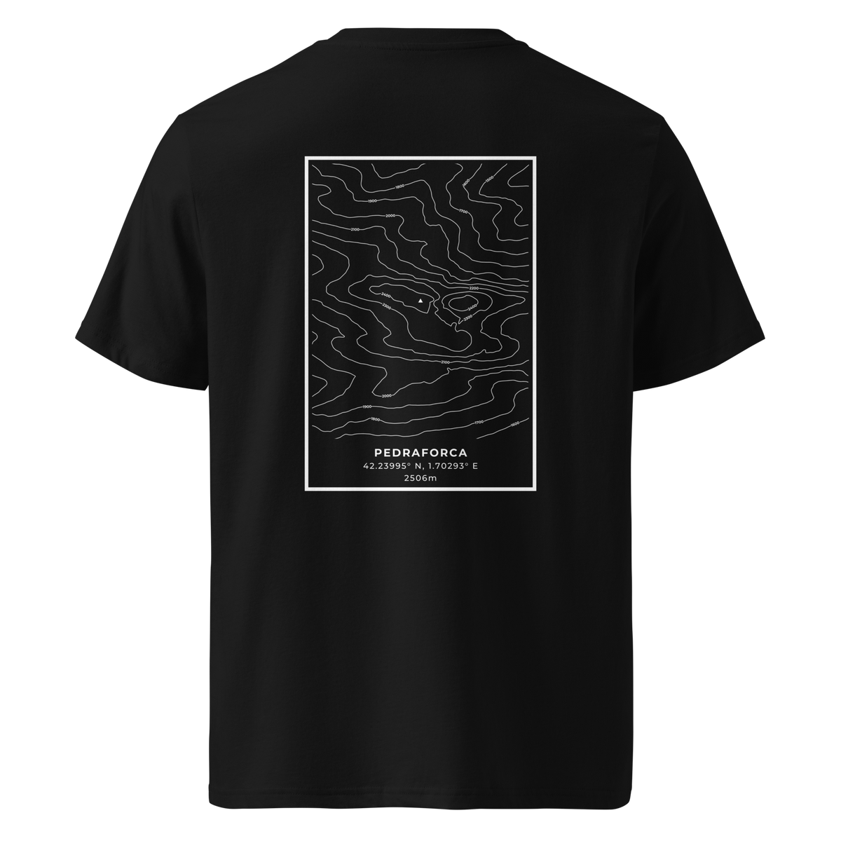 Pedraforca - camiseta Negro, vista trasera