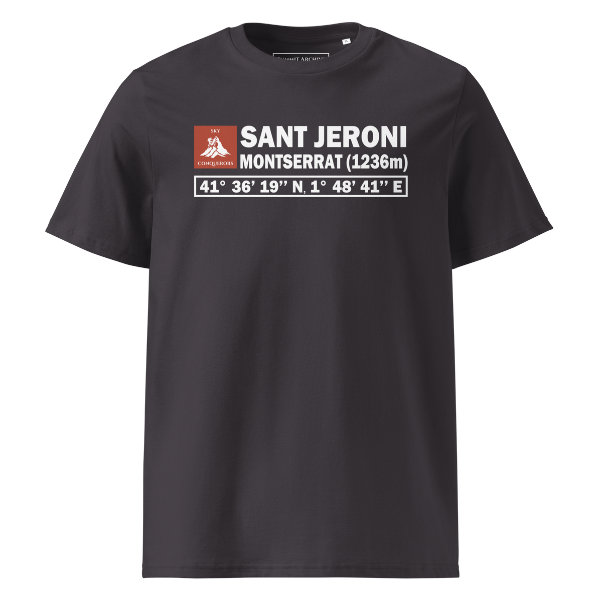 Sant Jeroni - camiseta Anthracite, vista frontal