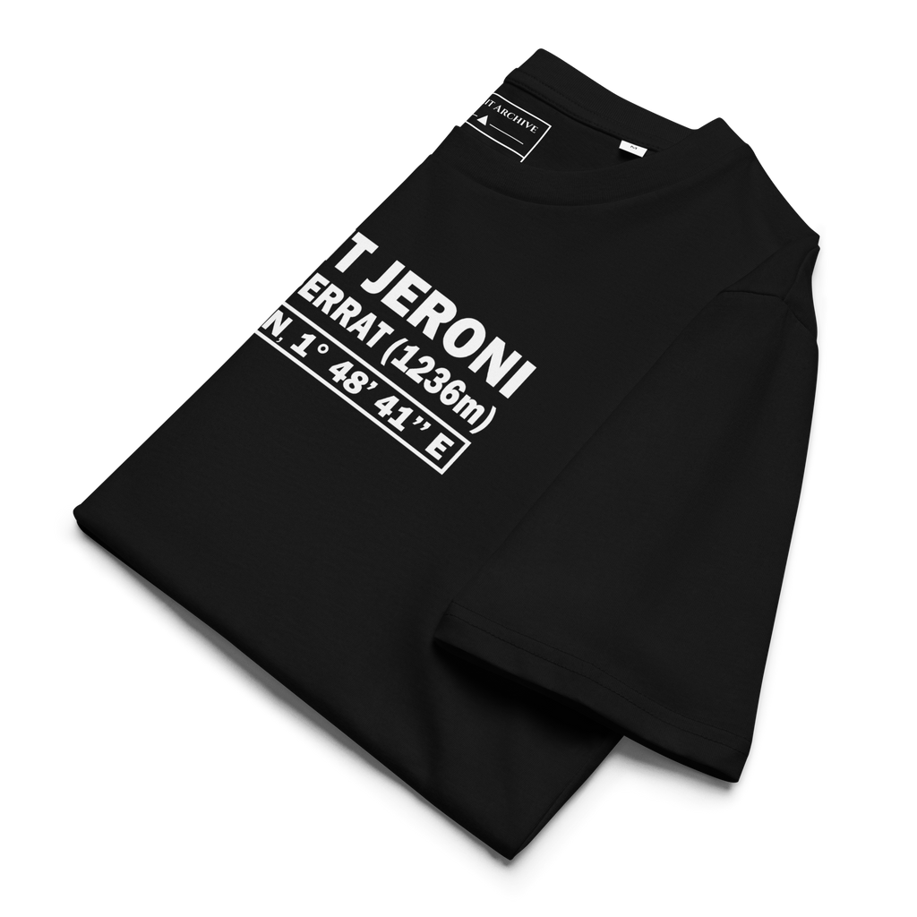 Sant Jeroni - camiseta Negro, camiseta doblada