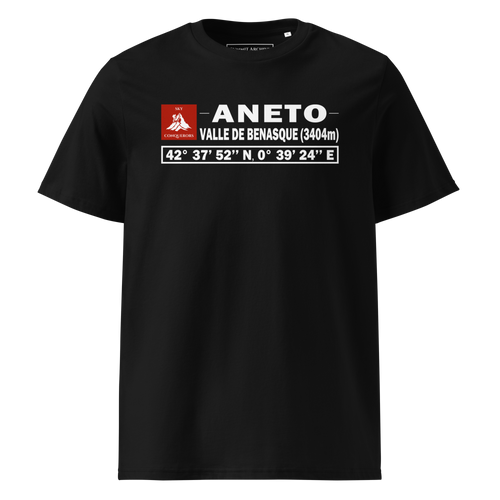 Aneto - camiseta Negro, vista frontal